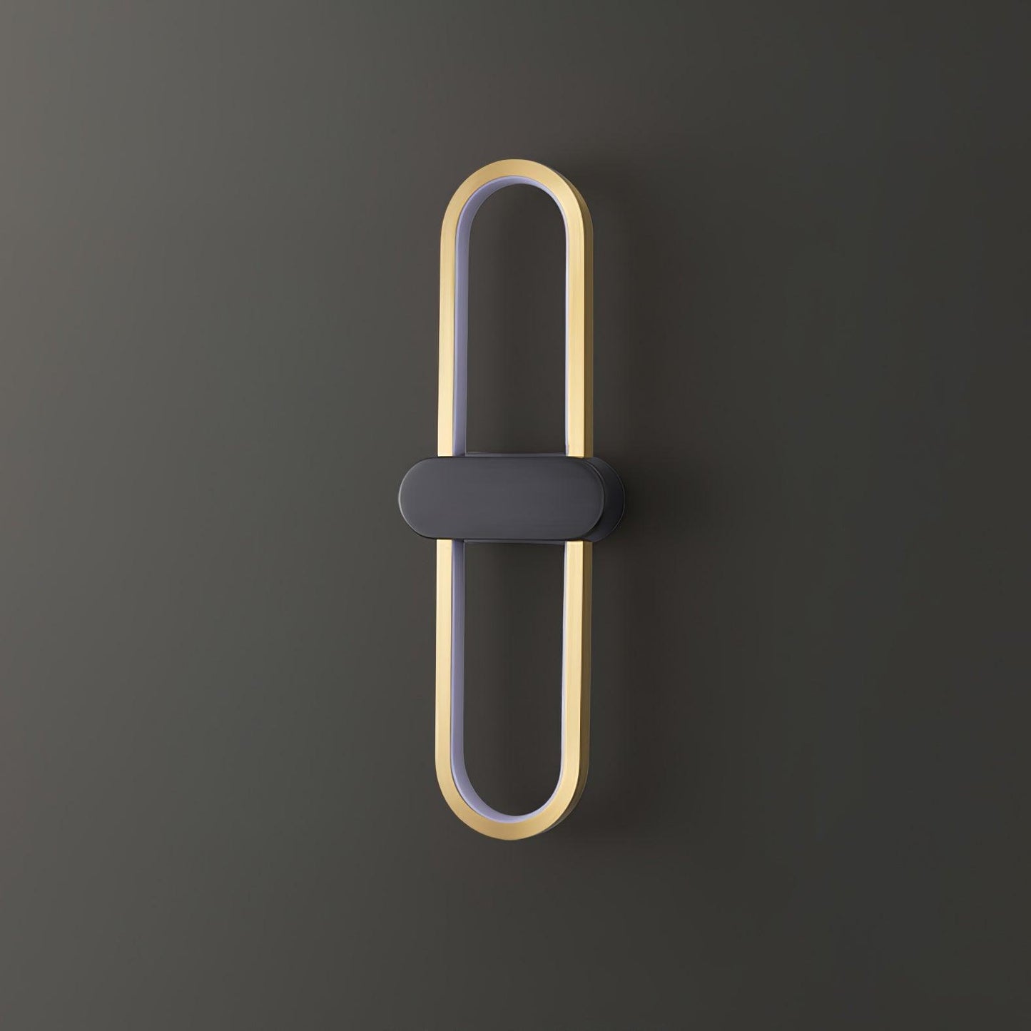 Oval LED Wall Lamp | Brass & Silicone | Set of 2