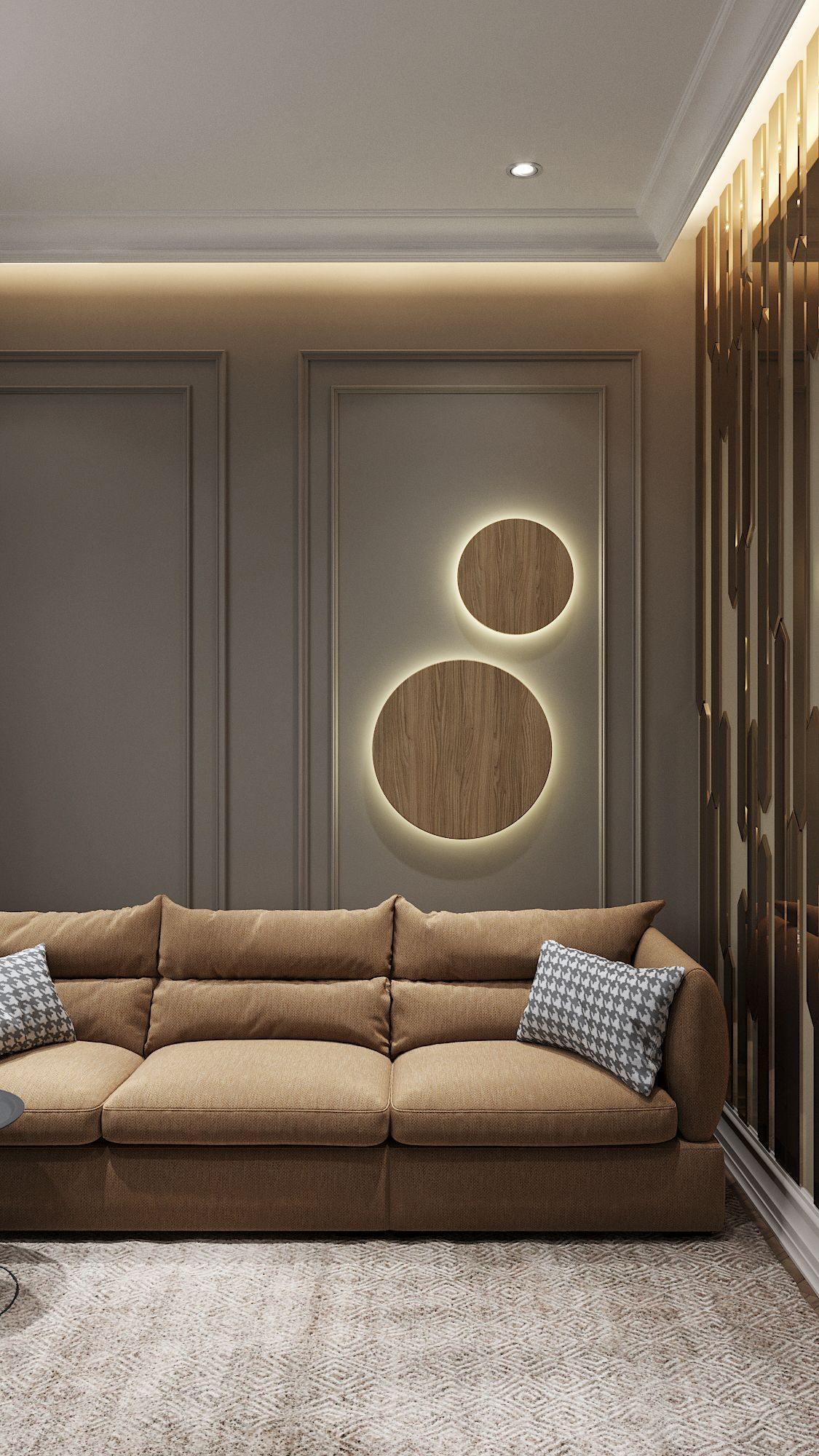 Geometric Disc Wall Lamp | Metal & Acrylic | Black or White
