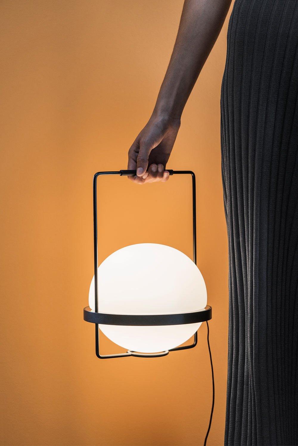 Gardens Table Lamp | Metal, Acrylic | Black