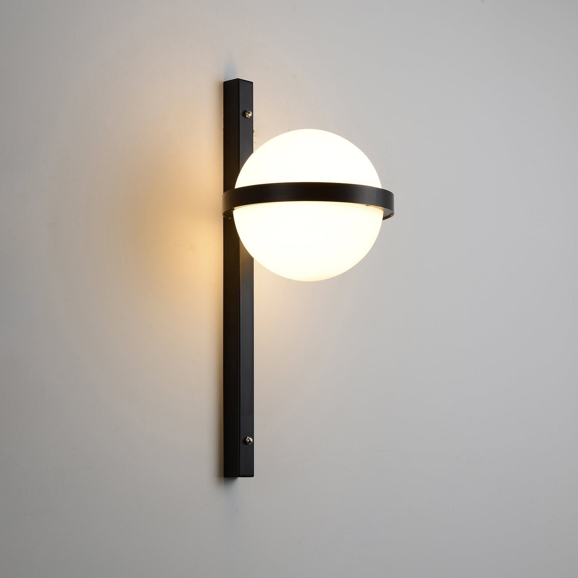 Outdoor Wall Light | Metal & Acrylic | Black Finish, Integrated LED