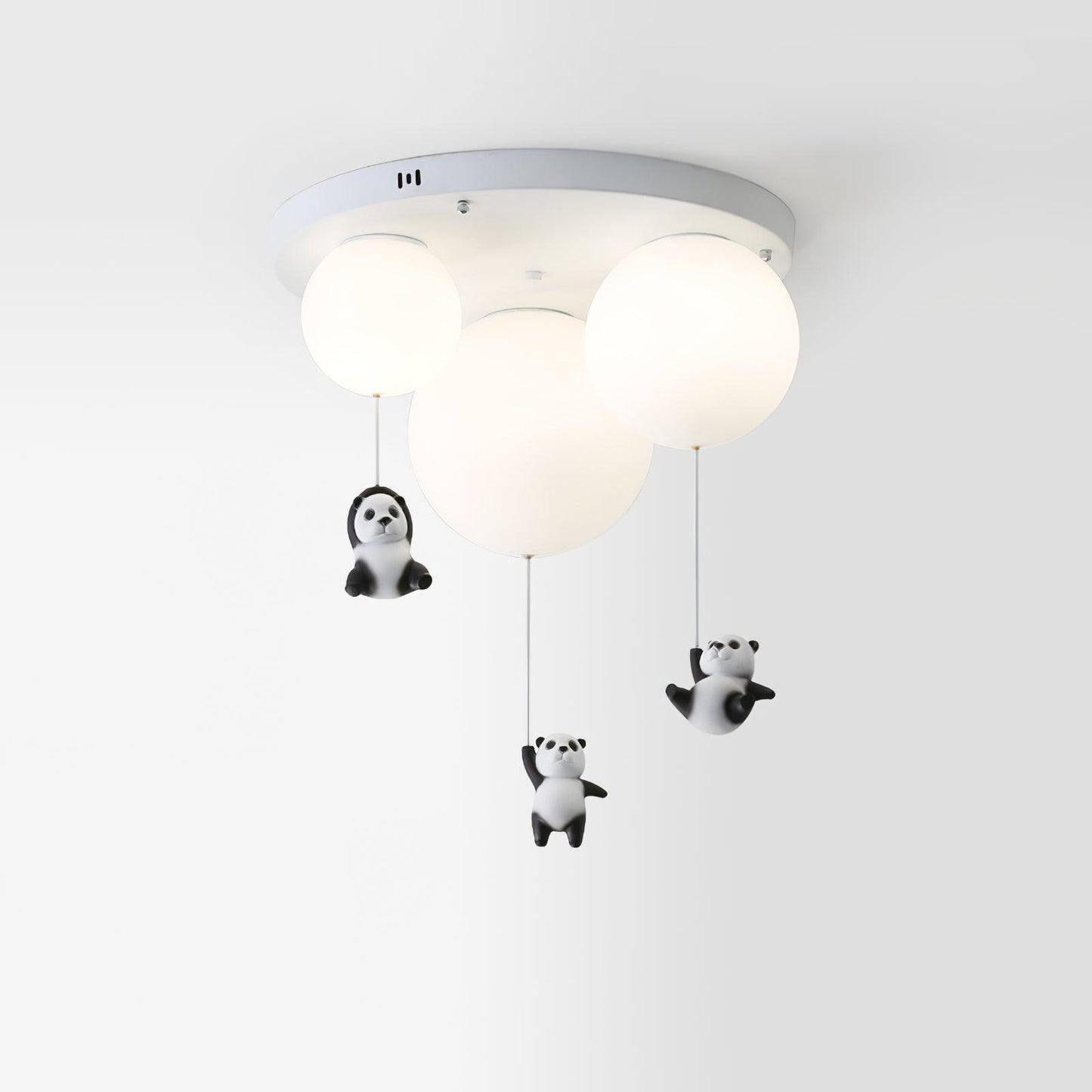 Panda Ceiling Lamp | Polyester & Glass | Available in Black or White