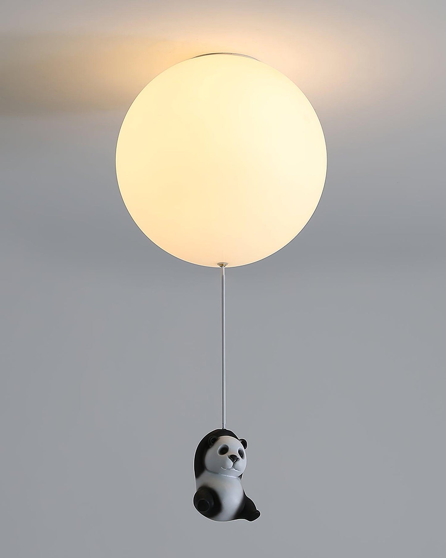 Panda Ceiling Lamp | Polyester & Glass | Available in Black or White