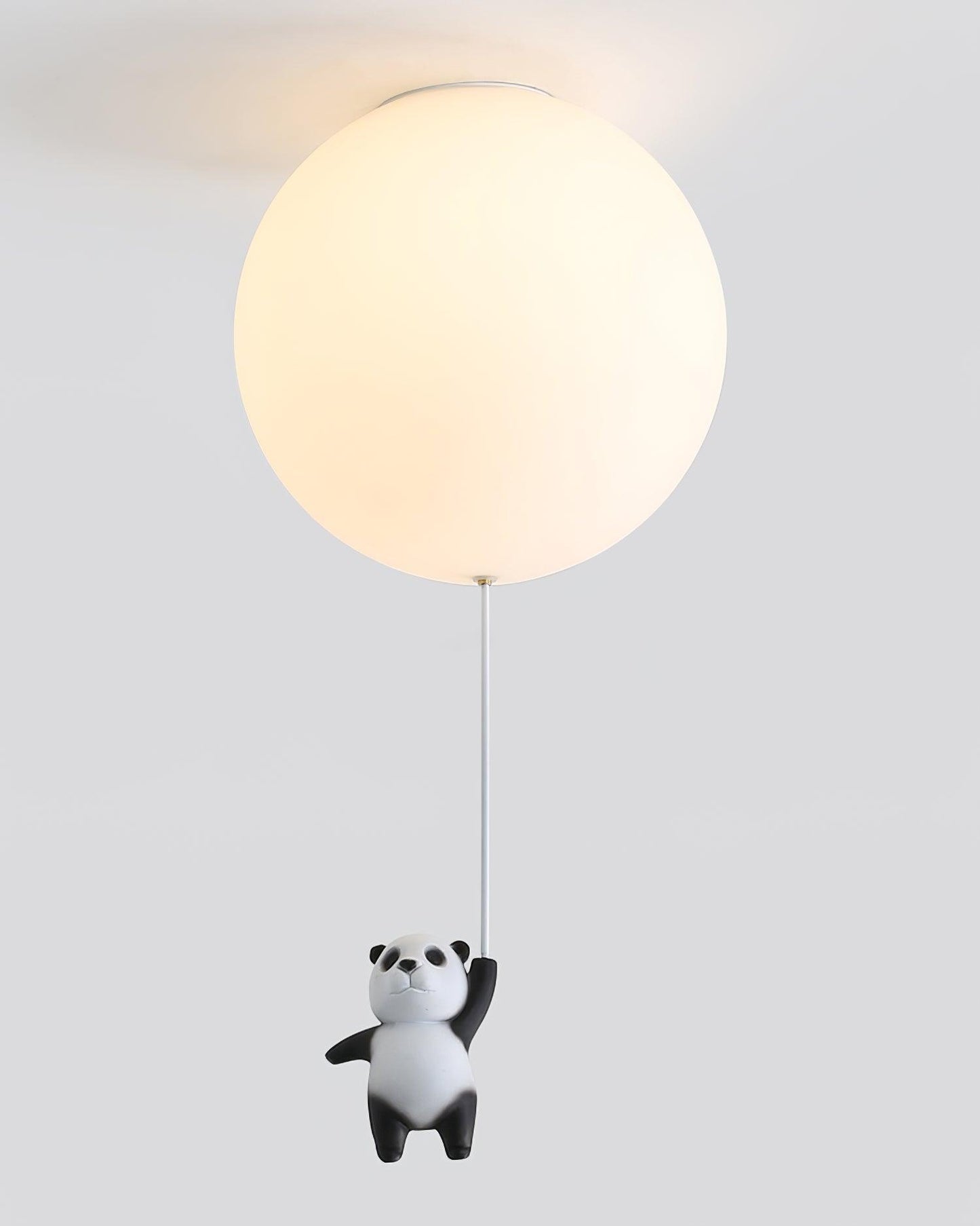 Panda Ceiling Lamp | Polyester & Glass | Available in Black or White