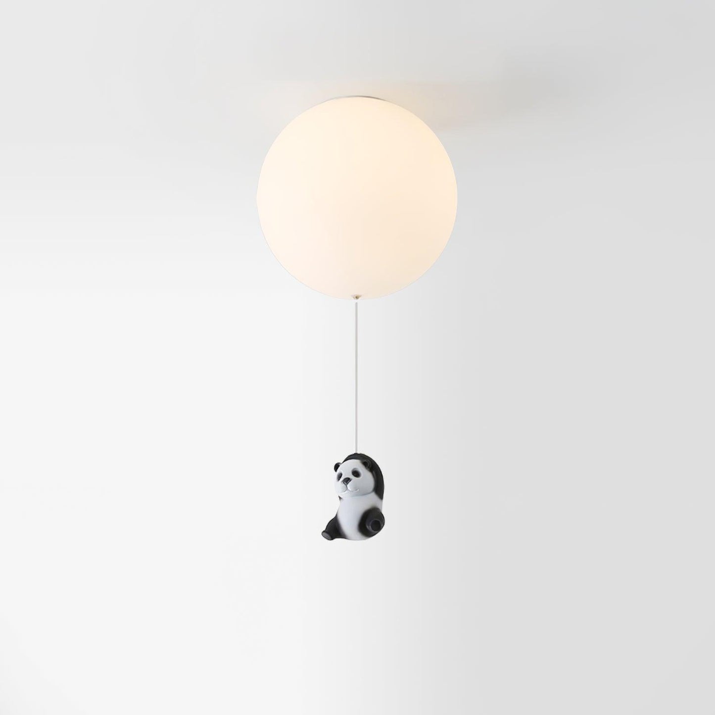 Panda Ceiling Lamp | Polyester & Glass | Available in Black or White