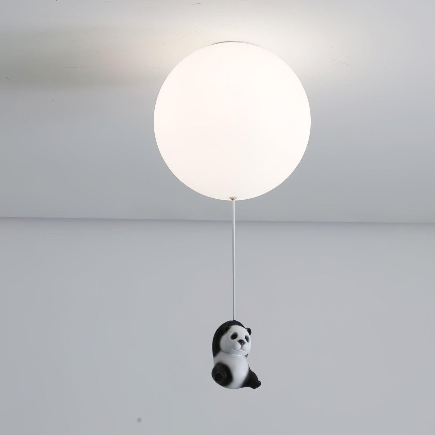 Panda Ceiling Lamp | Polyester & Glass | Available in Black or White