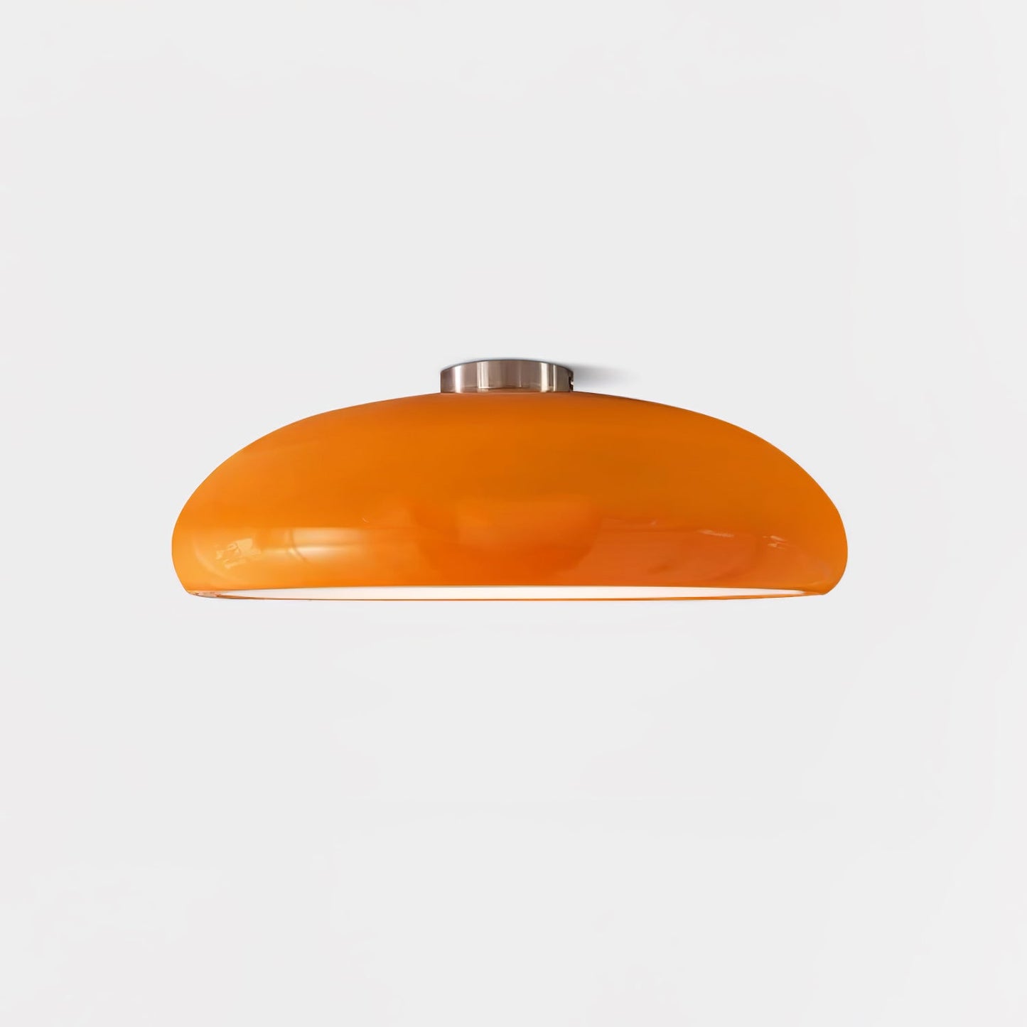 Pangen Ceiling Lamp | Glossy Aluminum & Velvety Polycarbonate | 60cm Diameter