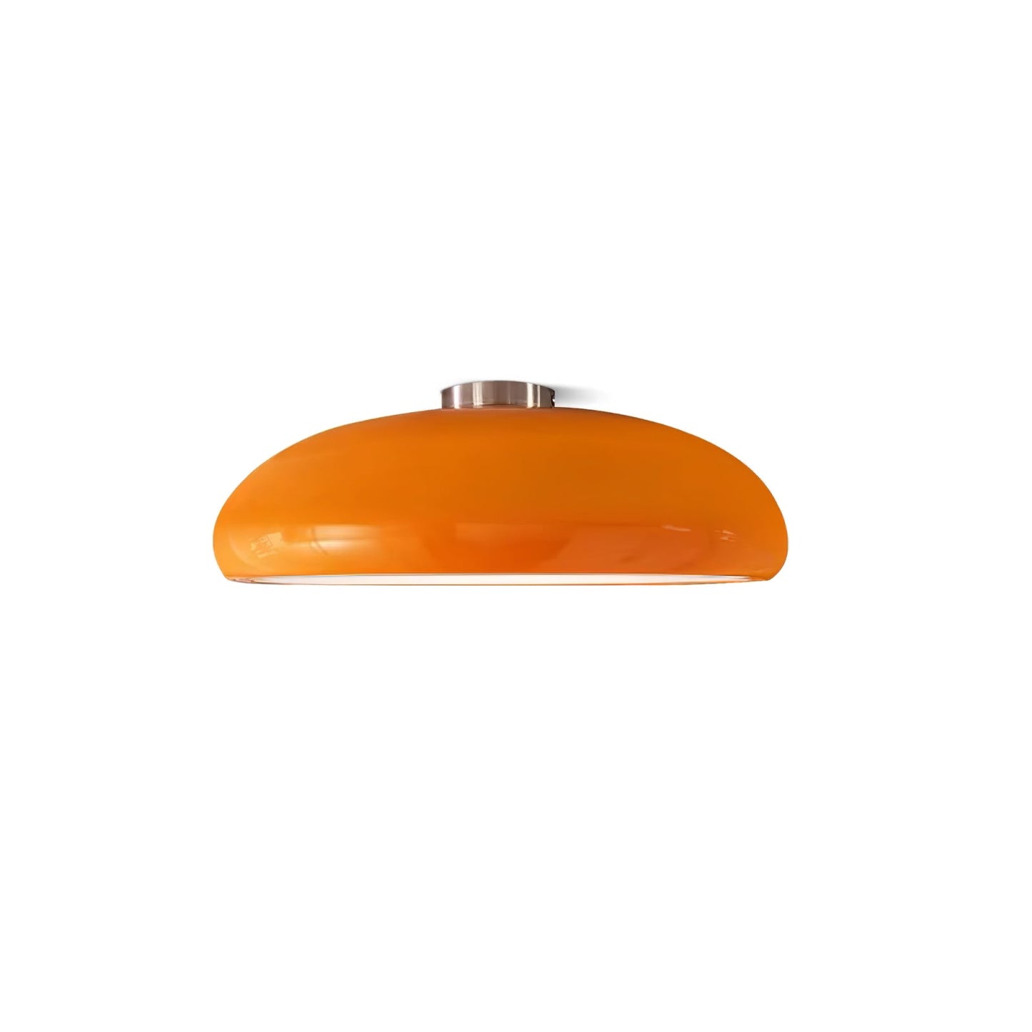 Pangen Ceiling Lamp | Glossy Aluminum & Velvety Polycarbonate | 60cm Diameter