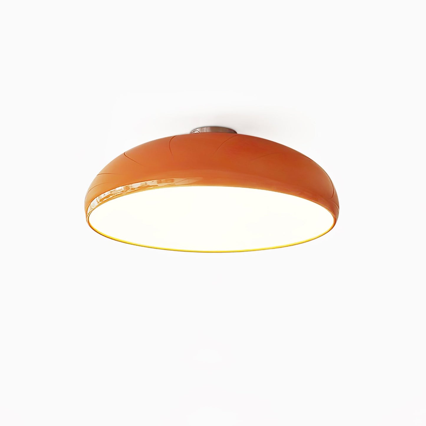 Pangen Ceiling Lamp | Glossy Aluminum & Velvety Polycarbonate | 60cm Diameter