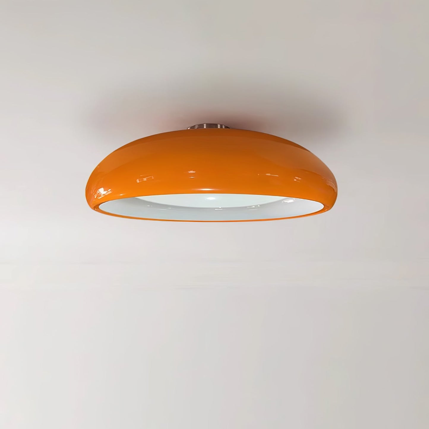 Pangen Ceiling Lamp | Glossy Aluminum & Velvety Polycarbonate | 60cm Diameter