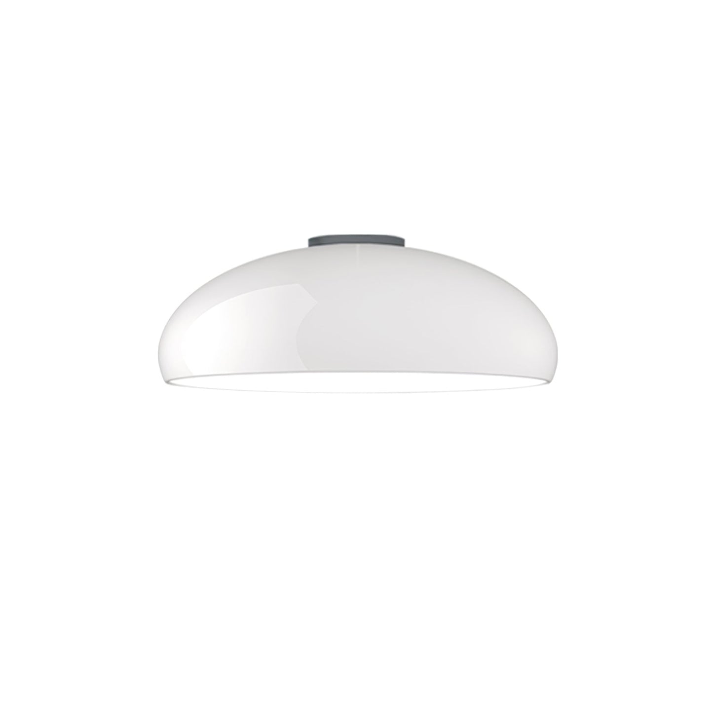 Pangen Ceiling Lamp | Glossy Aluminum & Velvety Polycarbonate | 60cm Diameter