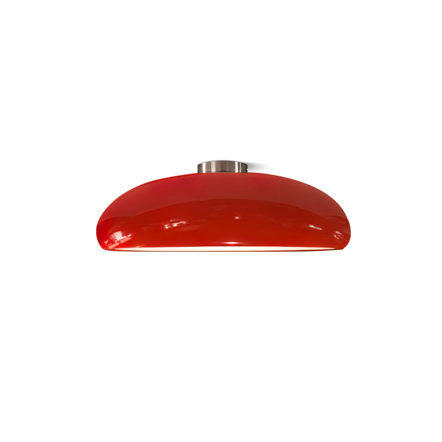 Pangen Ceiling Lamp | Glossy Aluminum & Velvety Polycarbonate | 60cm Diameter