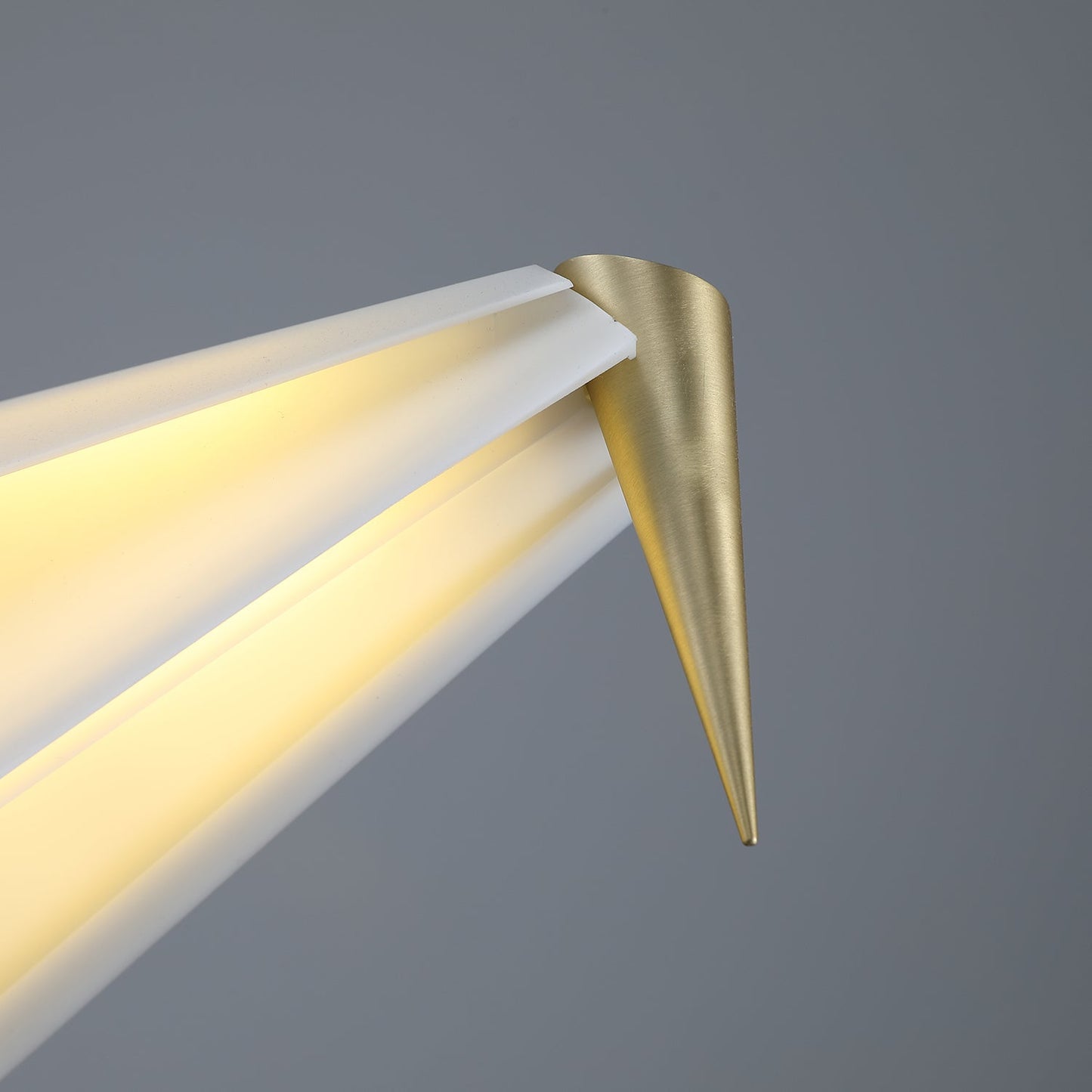 Paper Crane Bird Table Lamp | Integrated LED | Gold & White