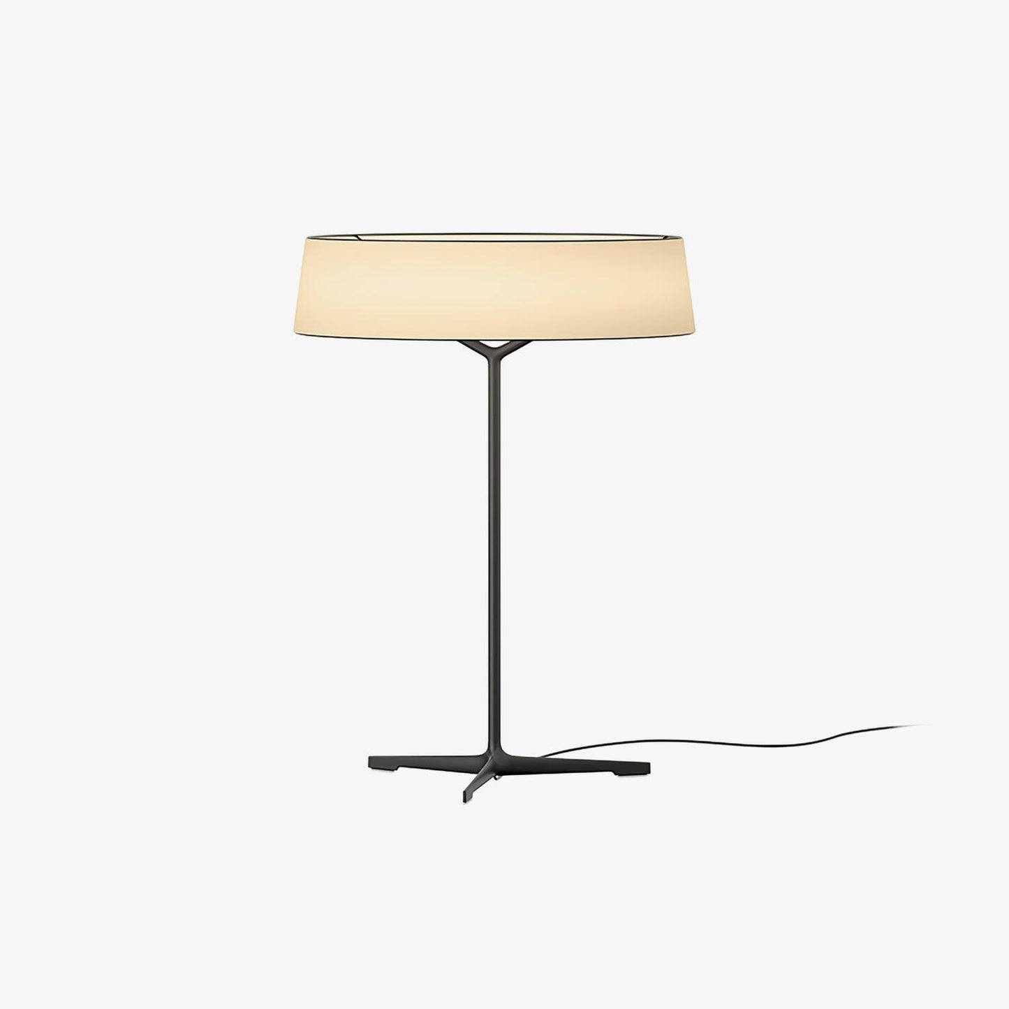 Dama Table Lamp | Metal, Fabric, Aluminum | Black, Grey