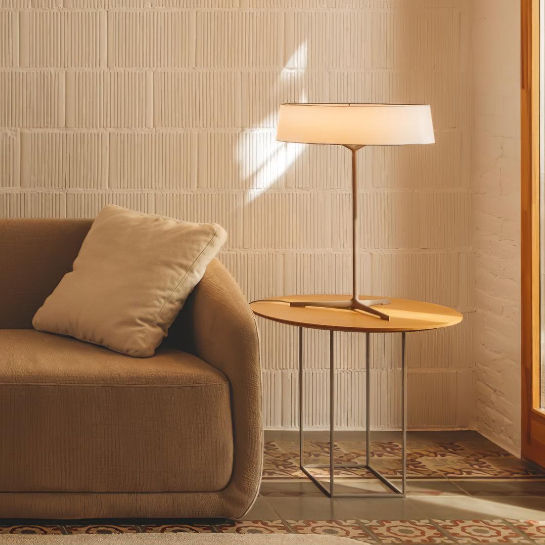 Dama Table Lamp | Metal, Fabric, Aluminum | Black, Grey