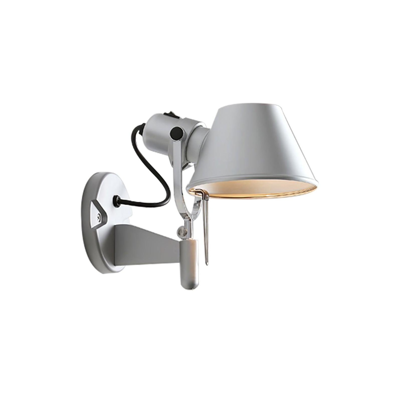 Parete Wall Lamp Set | Polished Aluminum | Foggy Silver & Black