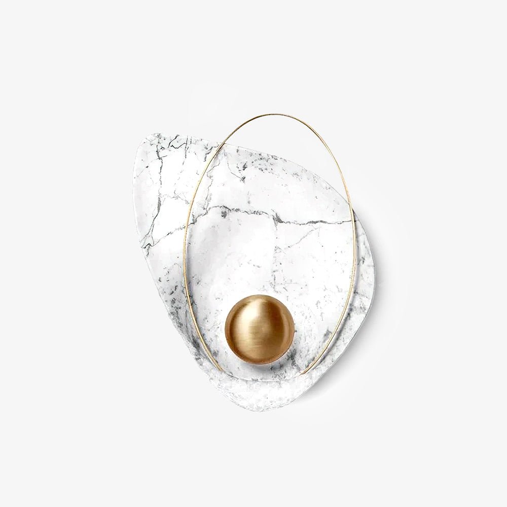 Pearl Wall Lamp | Hand-Made Resin & Copper | Set of 2