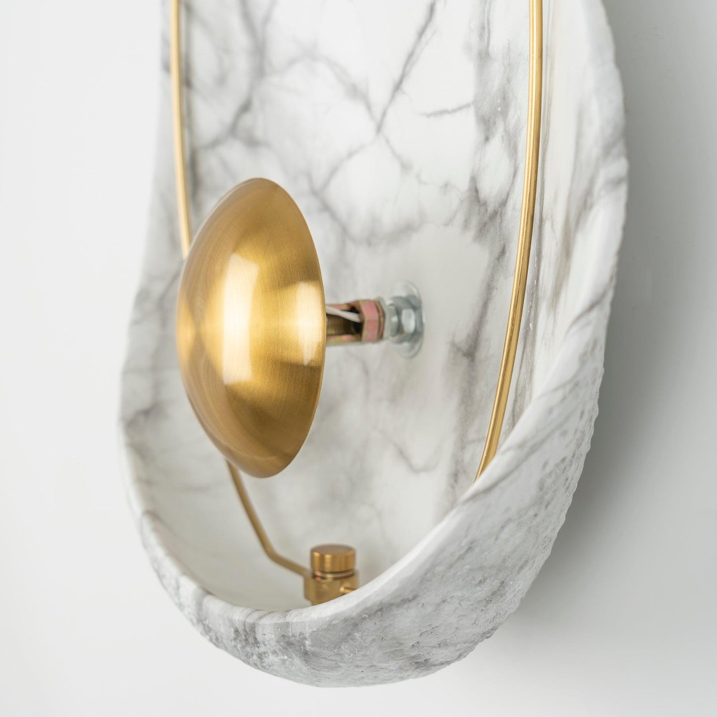 Pearl Wall Lamp | Hand-Made Resin & Copper | Set of 2