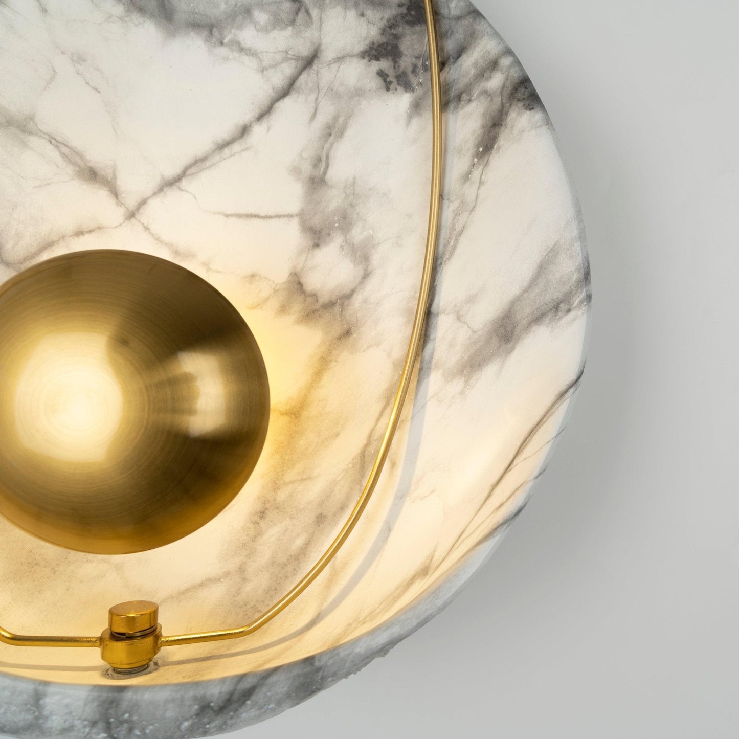 Pearl Wall Lamp | Hand-Made Resin & Copper | Set of 2