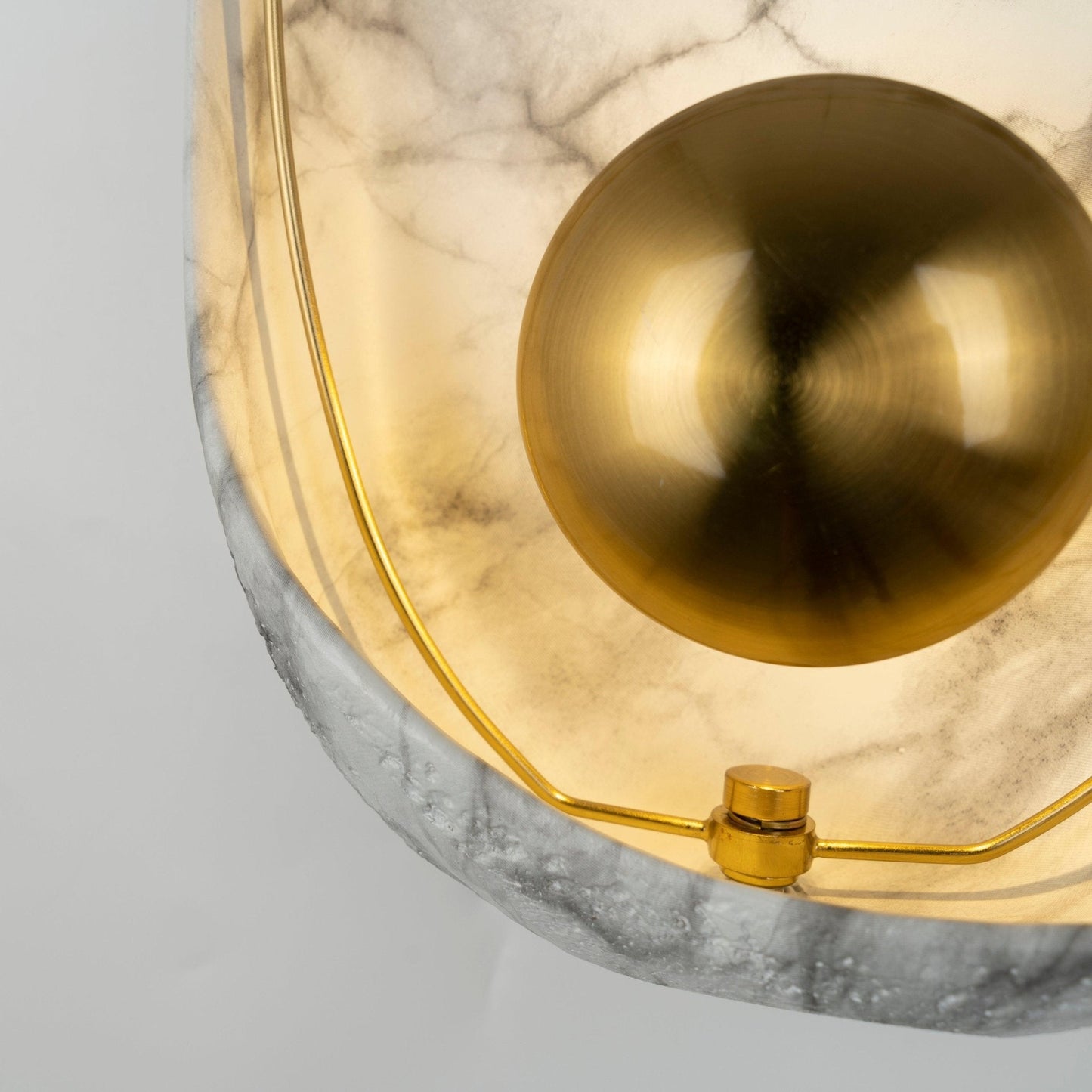 Pearl Wall Lamp | Hand-Made Resin & Copper | Set of 2