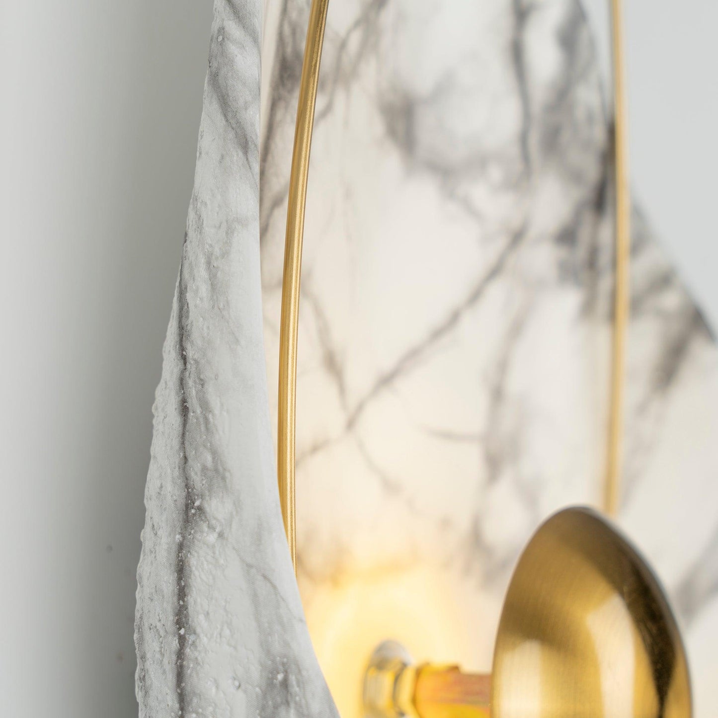 Pearl Wall Lamp | Hand-Made Resin & Copper | Set of 2