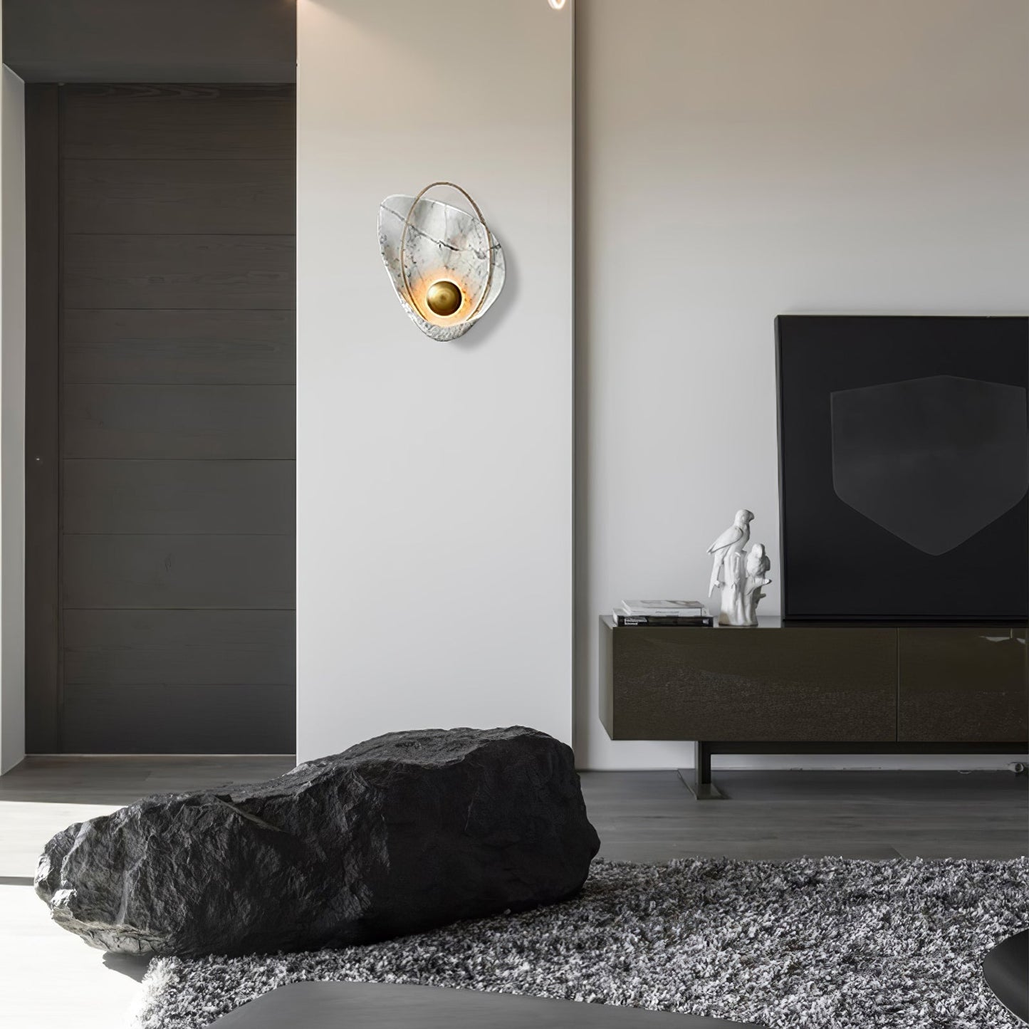 Pearl Wall Lamp | Hand-Made Resin & Copper | Set of 2