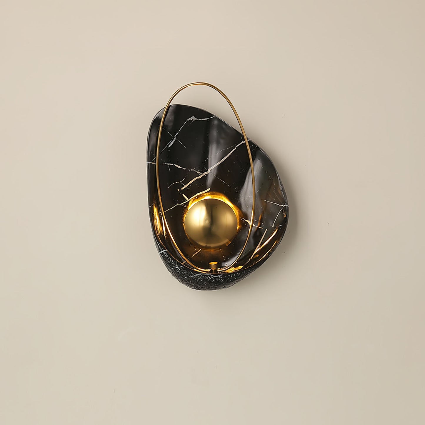 Pearl Wall Lamp | Hand-Made Resin & Copper | Set of 2