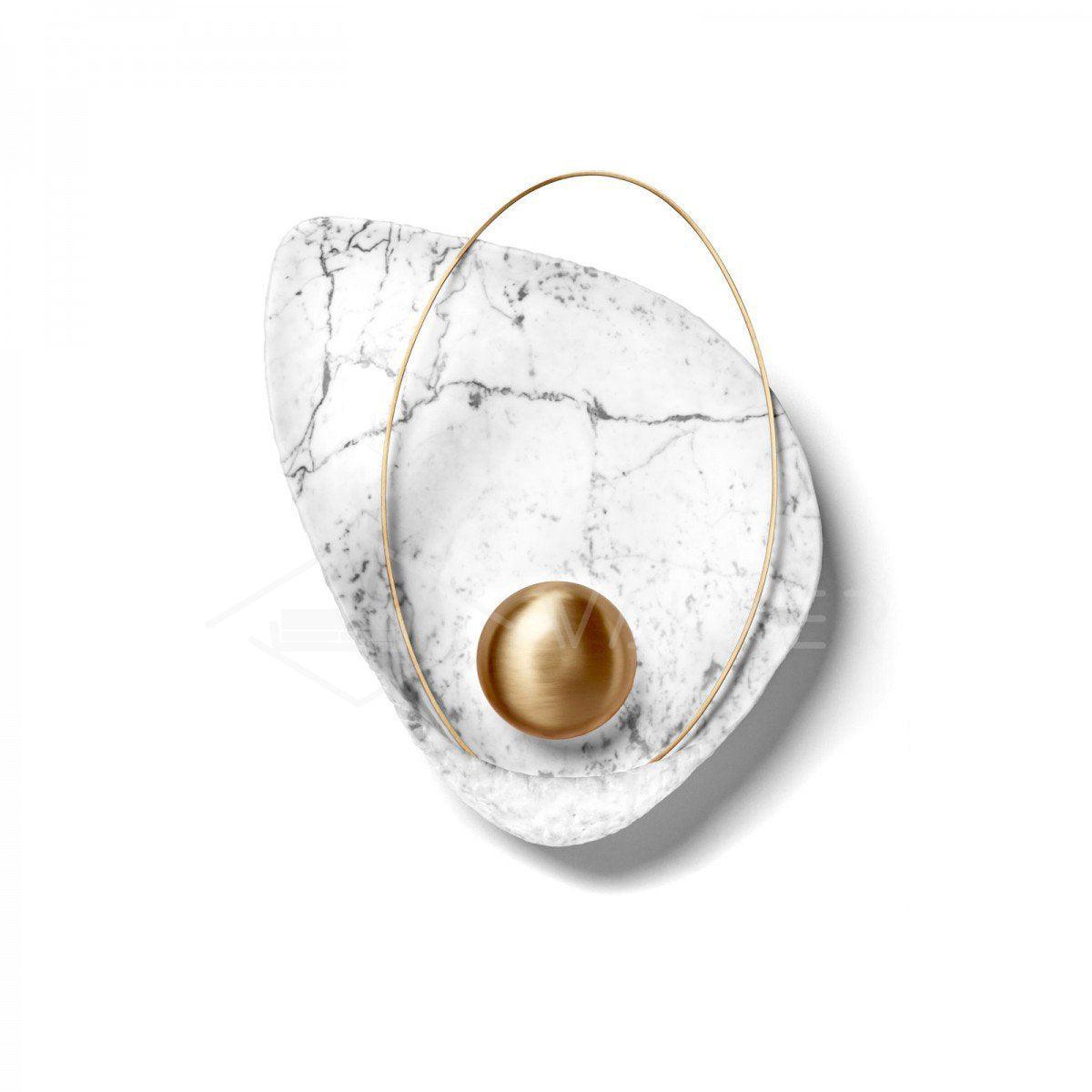 Pearl Wall Lamp | Hand-Made Resin & Copper | Set of 2