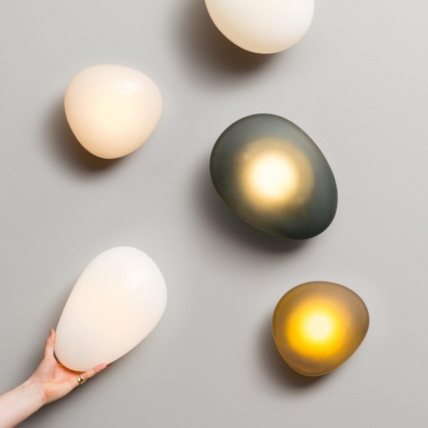 Bubble Glass Wall Lamp | Metal & Glass | Dimmable, Multi-Color Options