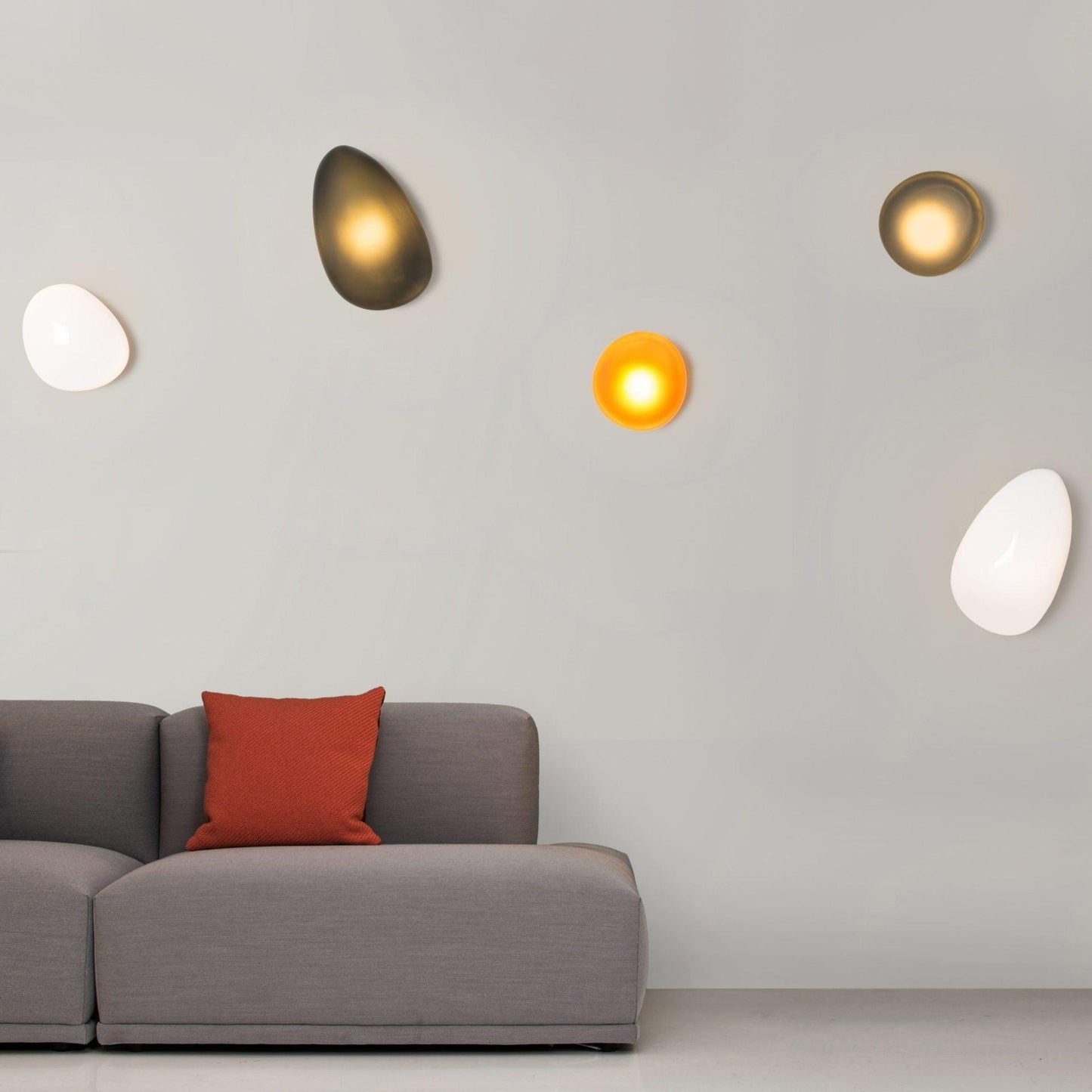 Bubble Glass Wall Lamp | Metal & Glass | Dimmable, Multi-Color Options