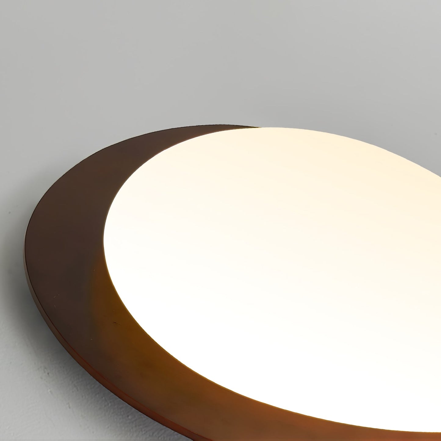Pebble Ceiling Light | Walnut Wood & Acrylic | 38cm/58cm Diameter