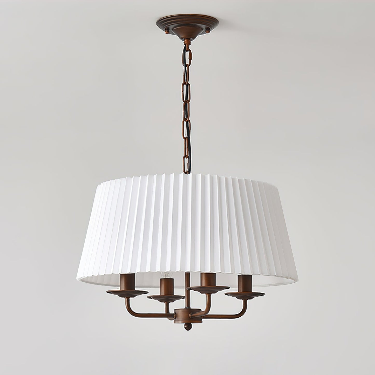Pembroke Chandelier | Antique Bronze Metal | 4-Light
