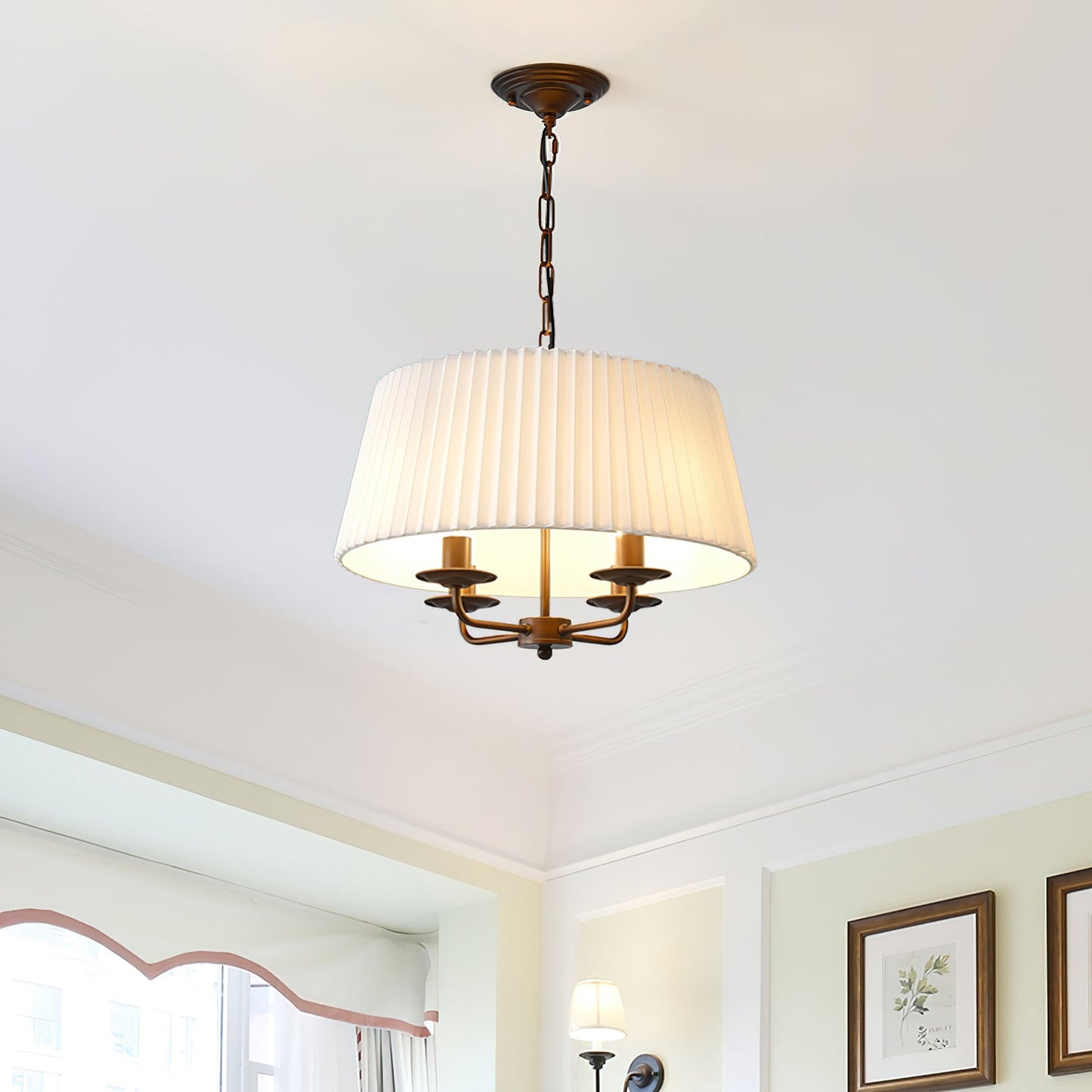 Pembroke Chandelier | Antique Bronze Metal | 4-Light