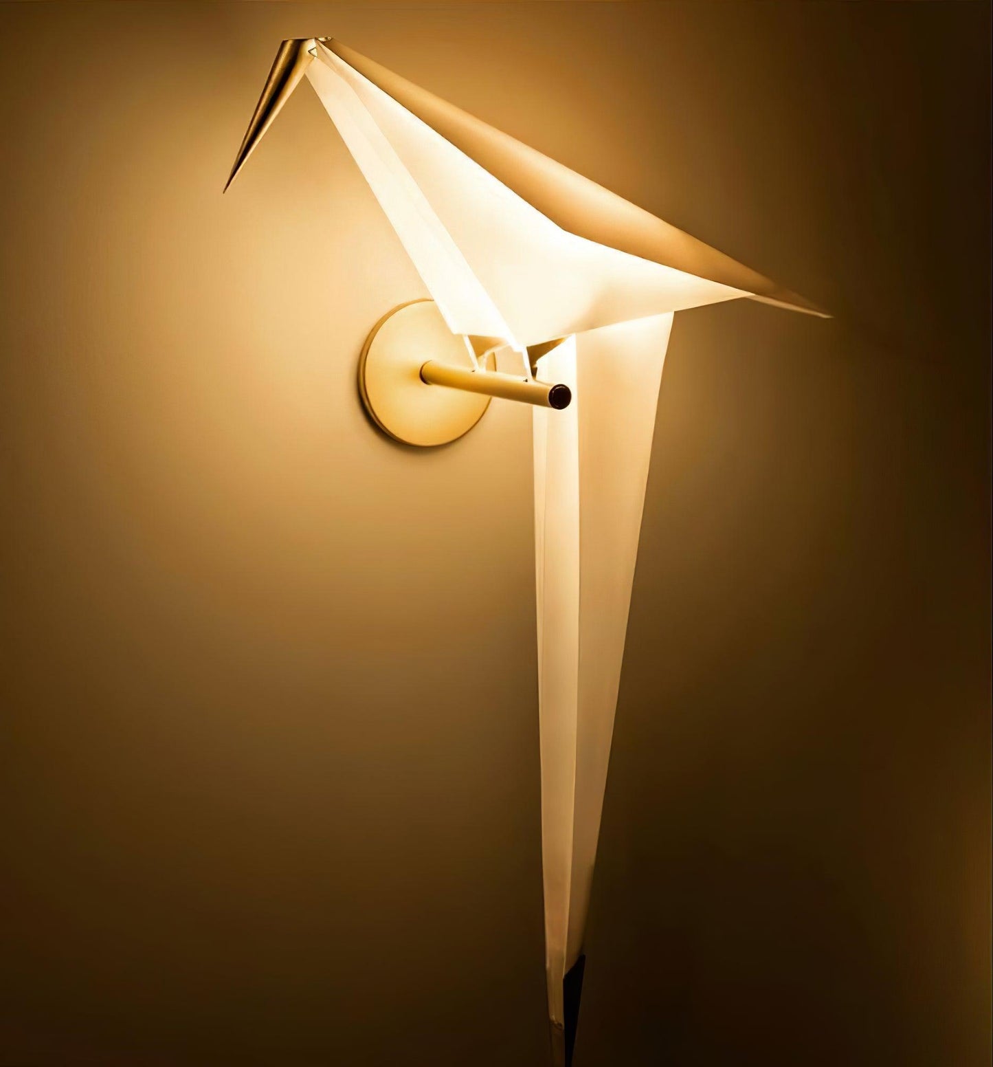 Avian Serenity Wall Lamp | Adjustable Metal & PC | Set of 2