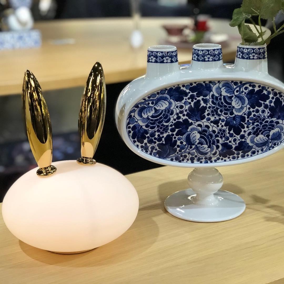 Animal Table Lamp | Frosted Glass & Gold Accents | Owl, Rabbit & Penguin Characters