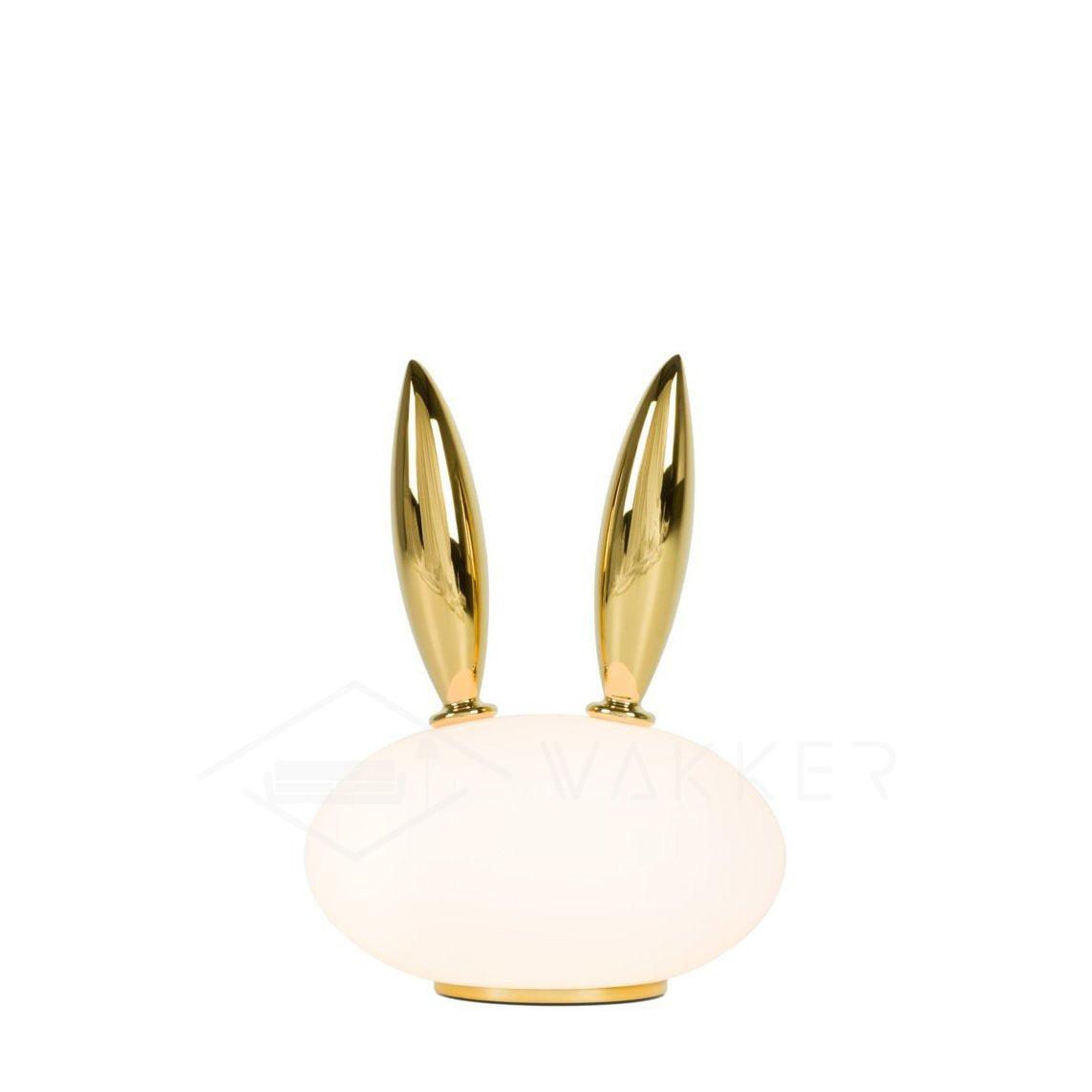 Animal Table Lamp | Frosted Glass & Gold Accents | Owl, Rabbit & Penguin Characters