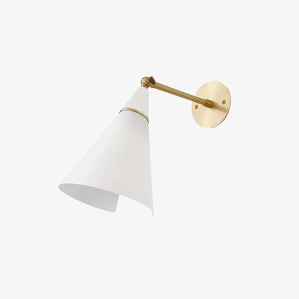 Petite Magari Wall Lamp | Handcrafted Metal & Glass | White & Black
