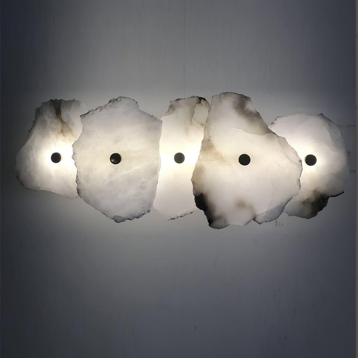 Petra Wall Sconce | Metal & Alabaster | Set of 2