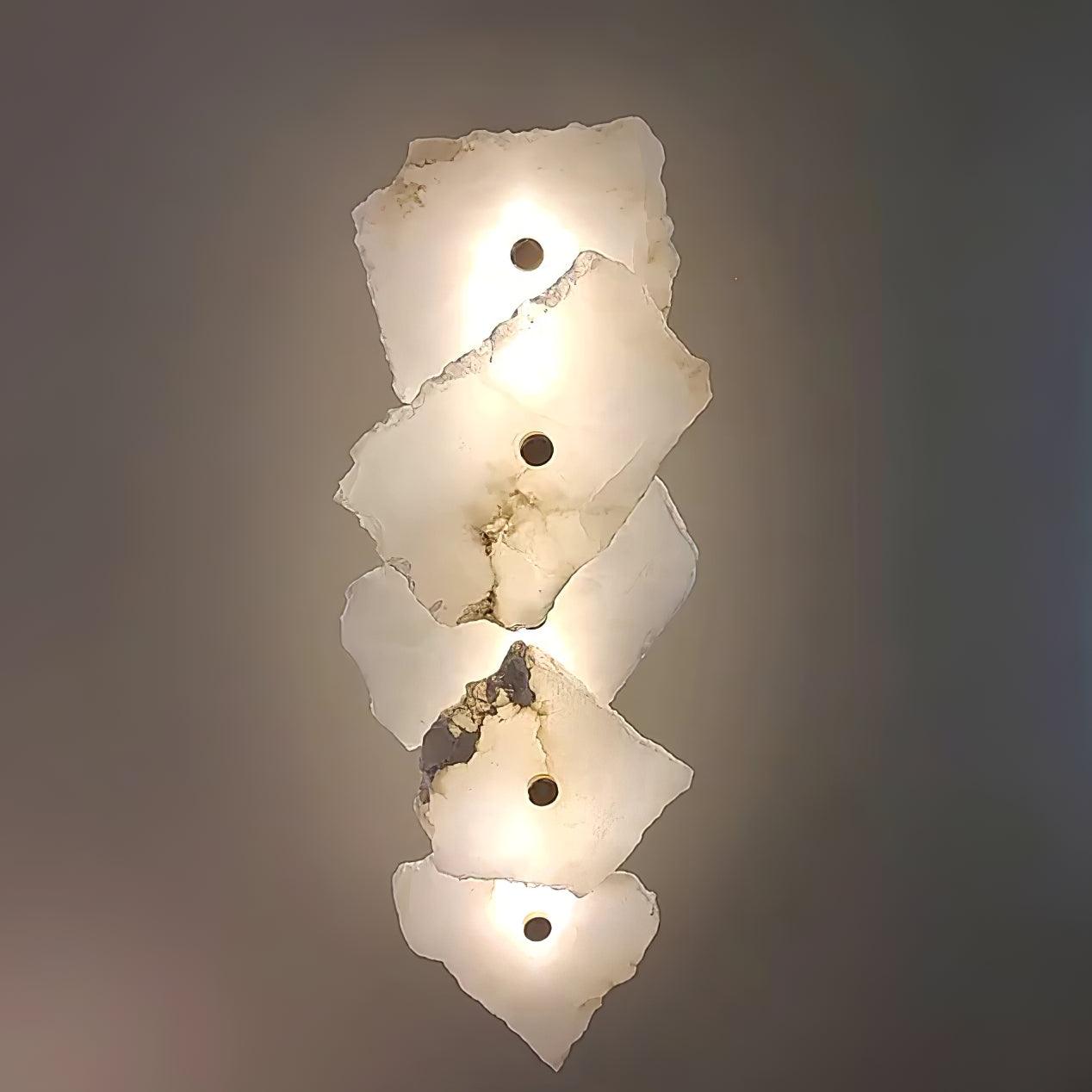 Petra Wall Sconce | Metal & Alabaster | Set of 2