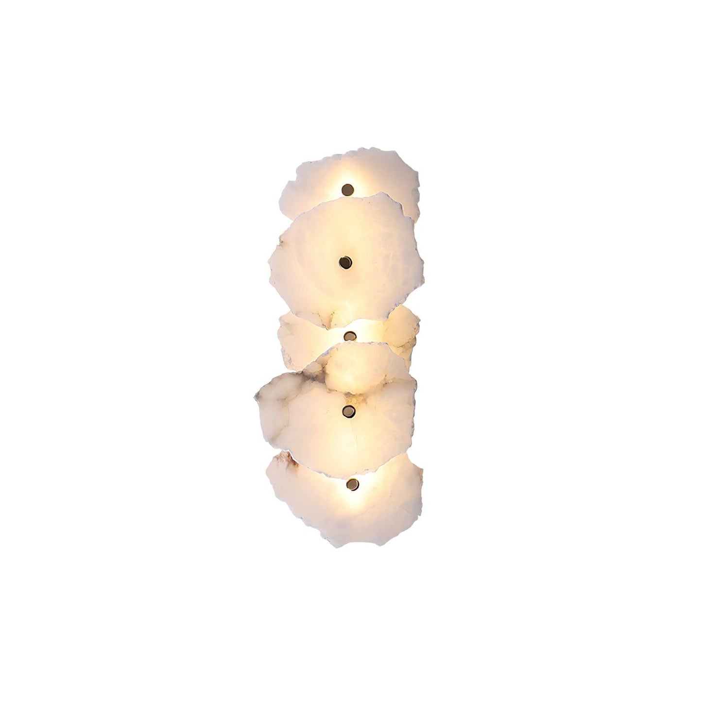 Petra Wall Sconce | Metal & Alabaster | Set of 2