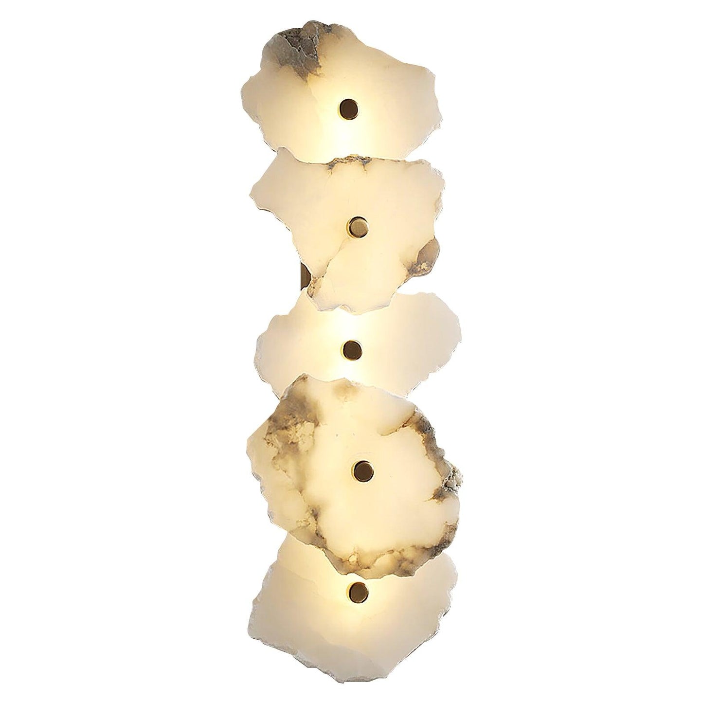 Petra Wall Sconce | Metal & Alabaster | Set of 2