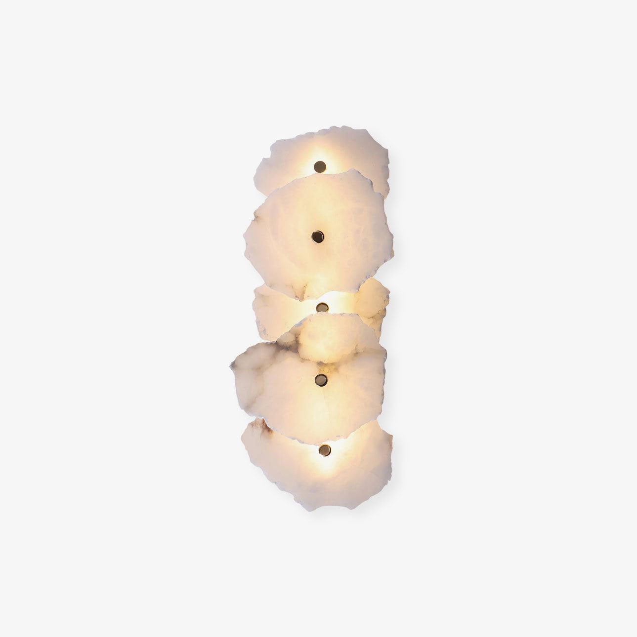 Petra Wall Sconce | Metal & Alabaster | Set of 2