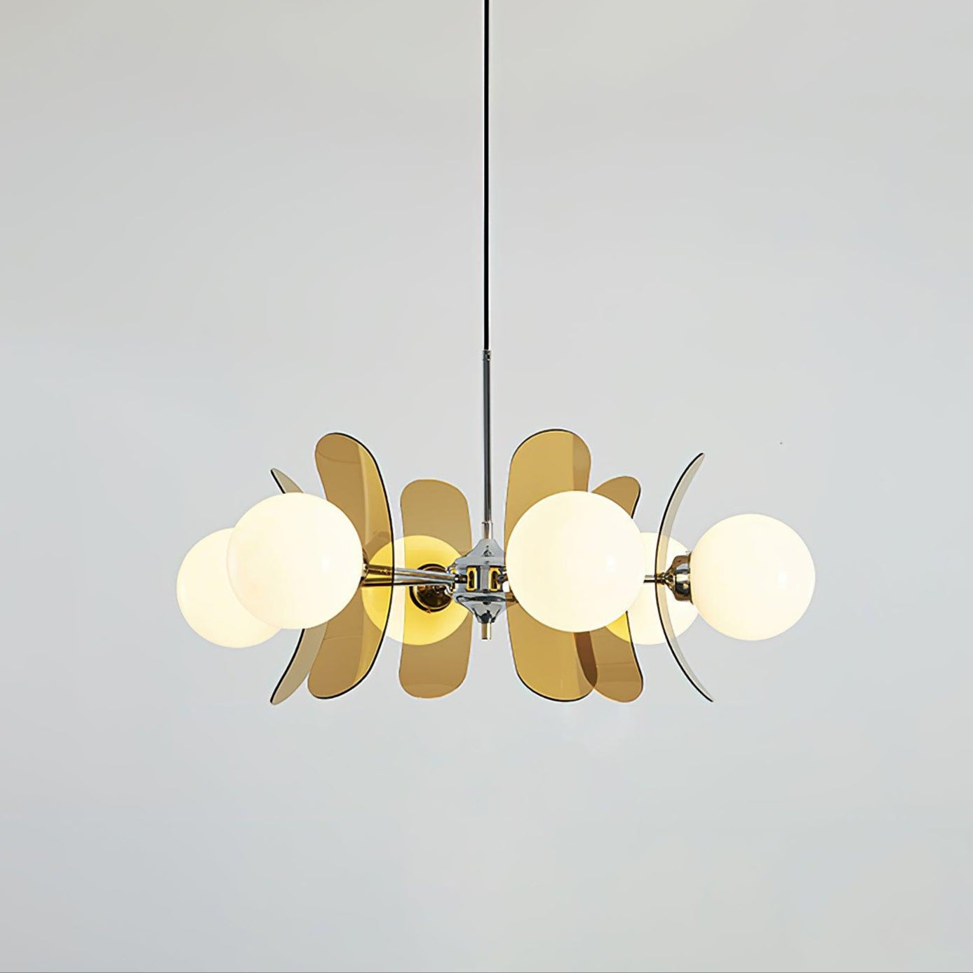 Phosphorescent Chandelier | High-Quality Iron & Glass | 3 to 8 Heads Options