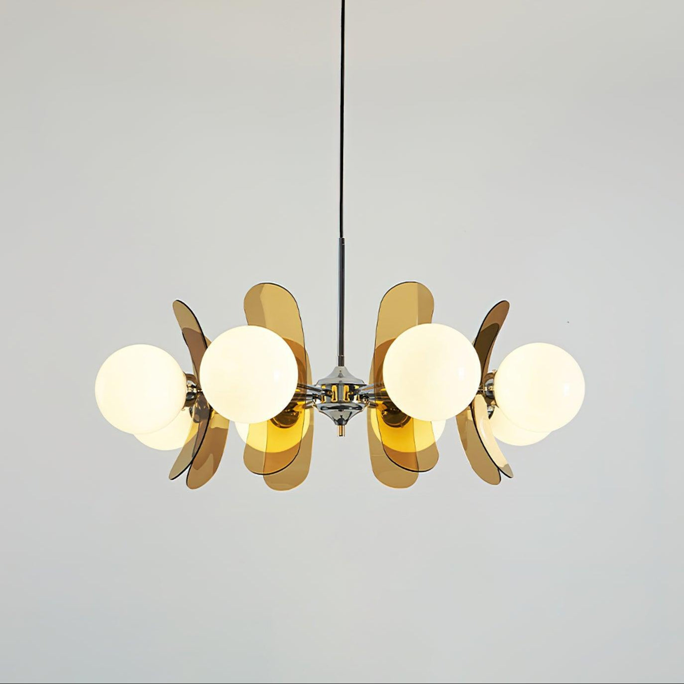 Phosphorescent Chandelier | High-Quality Iron & Glass | 3 to 8 Heads Options