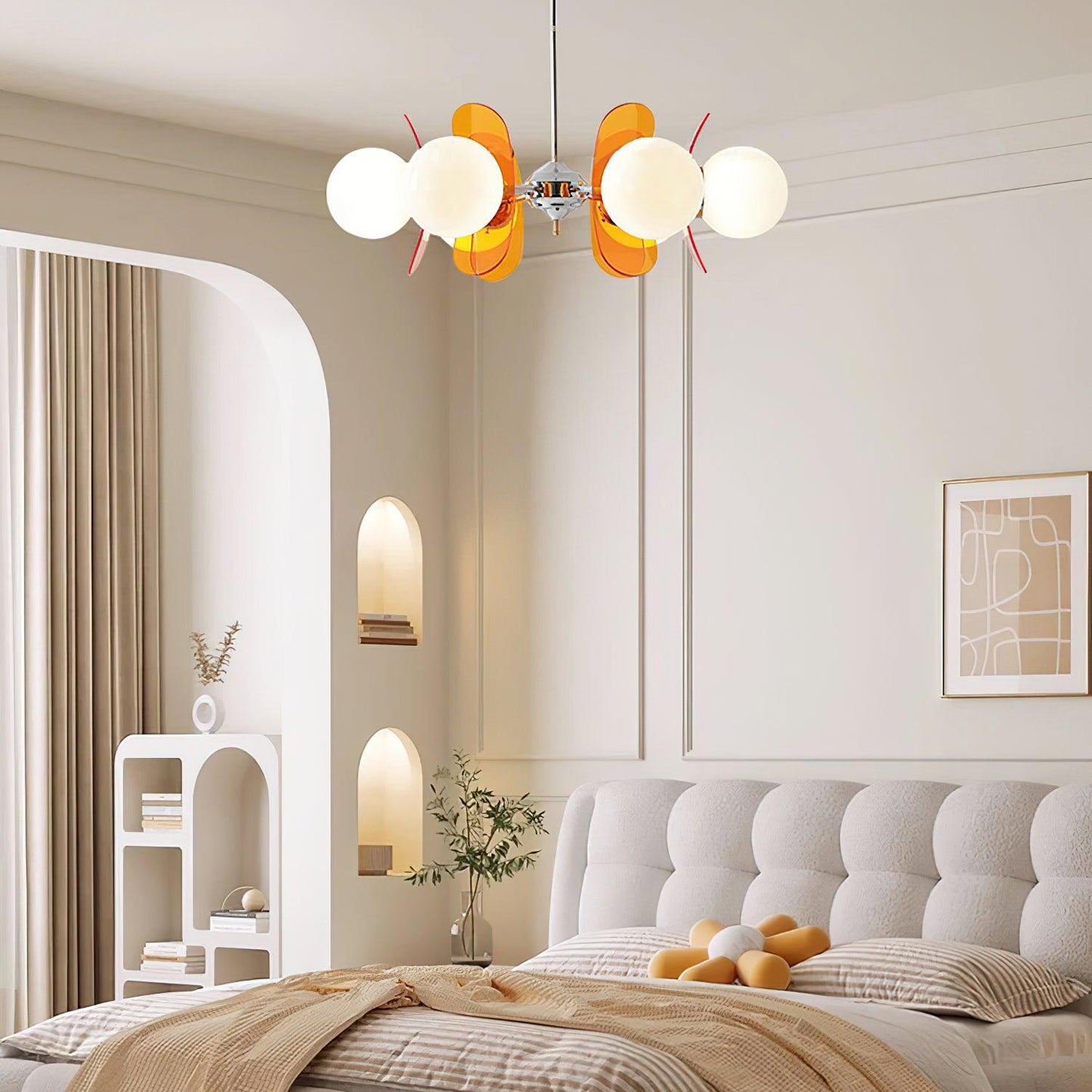 Phosphorescent Chandelier | High-Quality Iron & Glass | 3 to 8 Heads Options