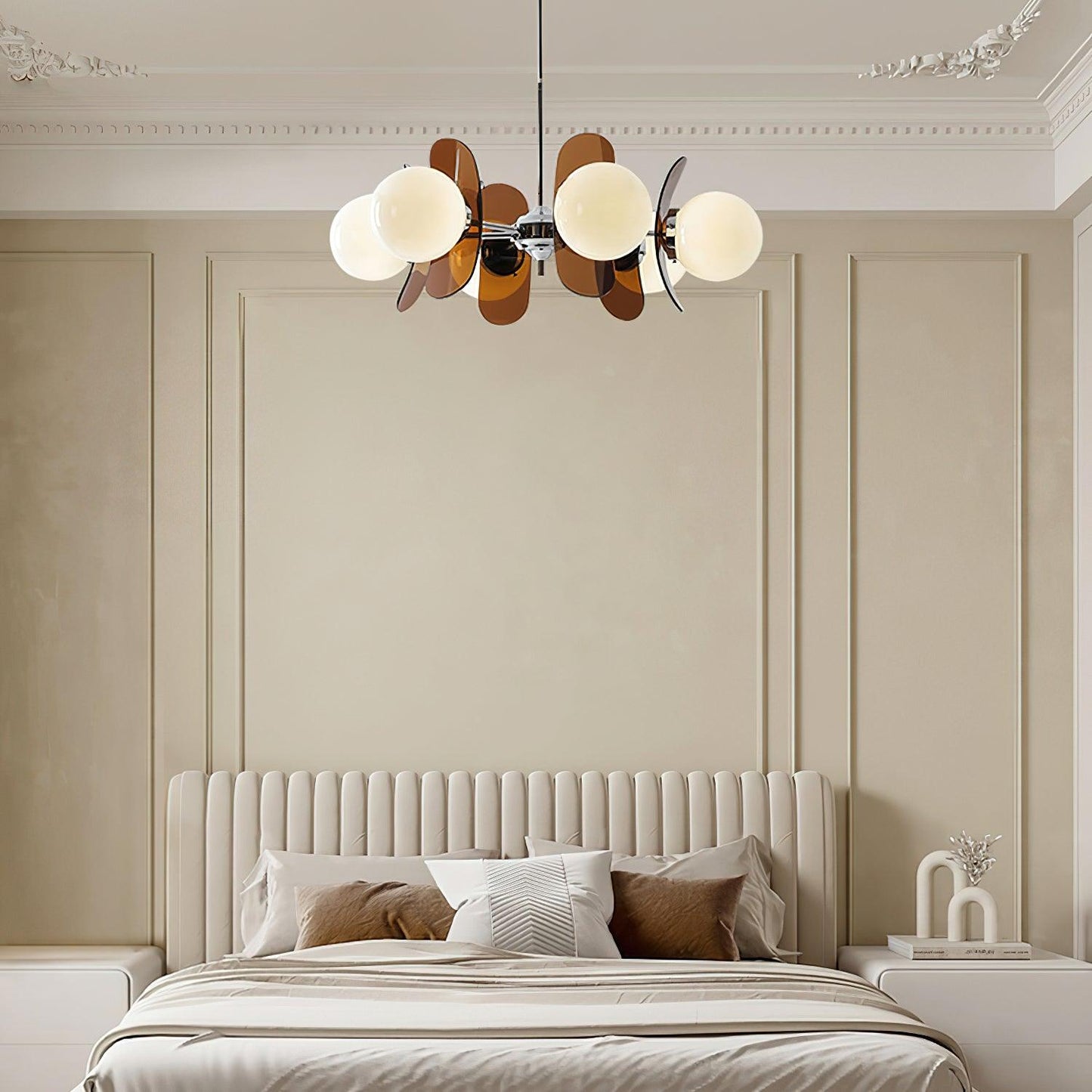 Phosphorescent Chandelier | High-Quality Iron & Glass | 3 to 8 Heads Options