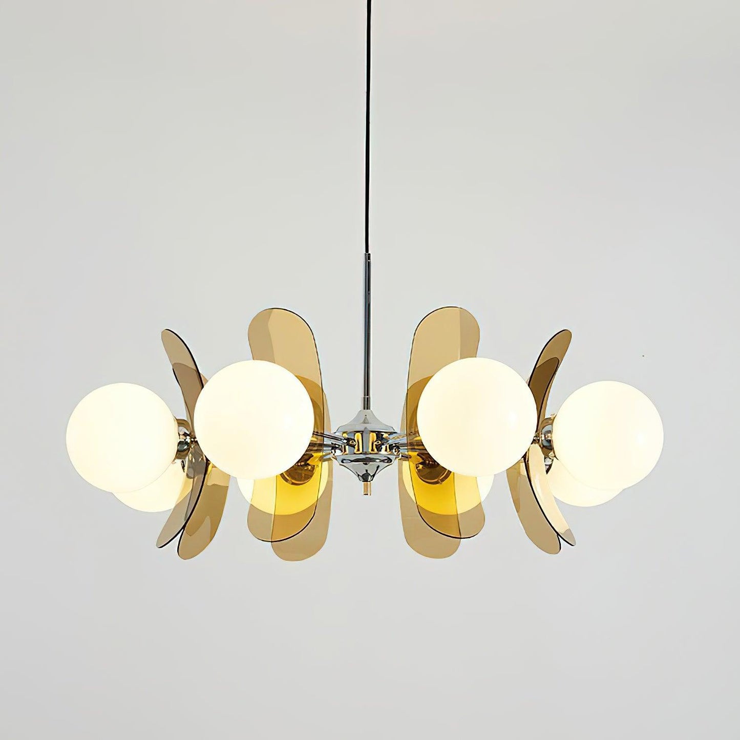 Phosphorescent Chandelier | High-Quality Iron & Glass | 3 to 8 Heads Options