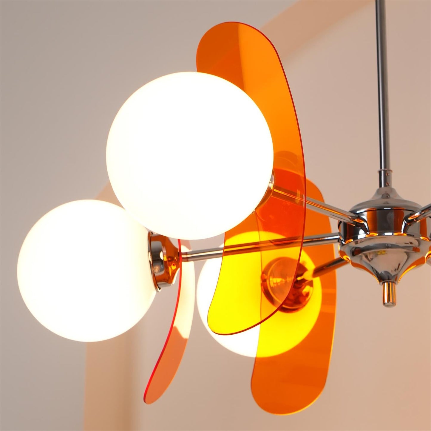 Phosphorescent Chandelier | High-Quality Iron & Glass | 3 to 8 Heads Options