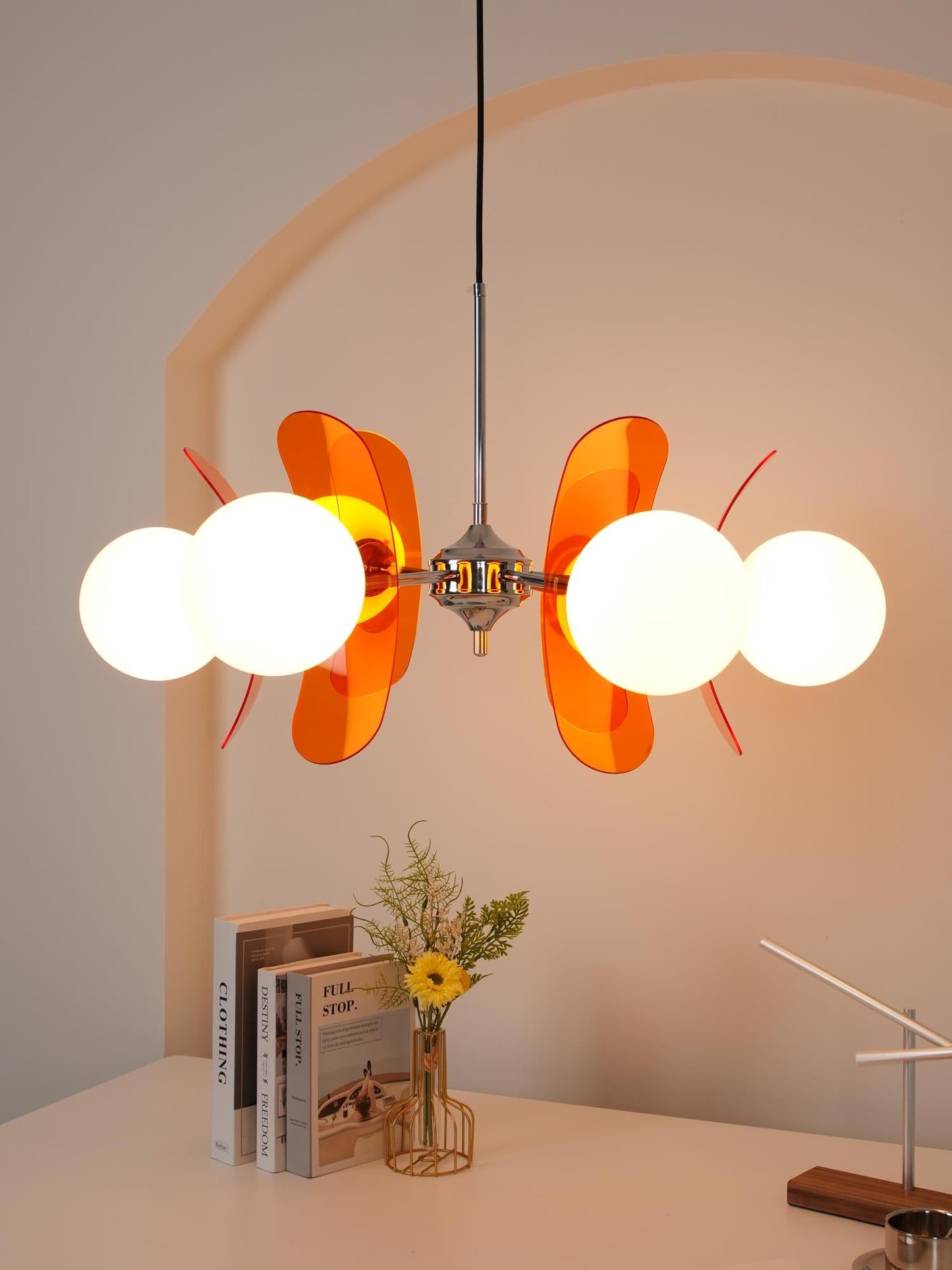 Phosphorescent Chandelier | High-Quality Iron & Glass | 3 to 8 Heads Options