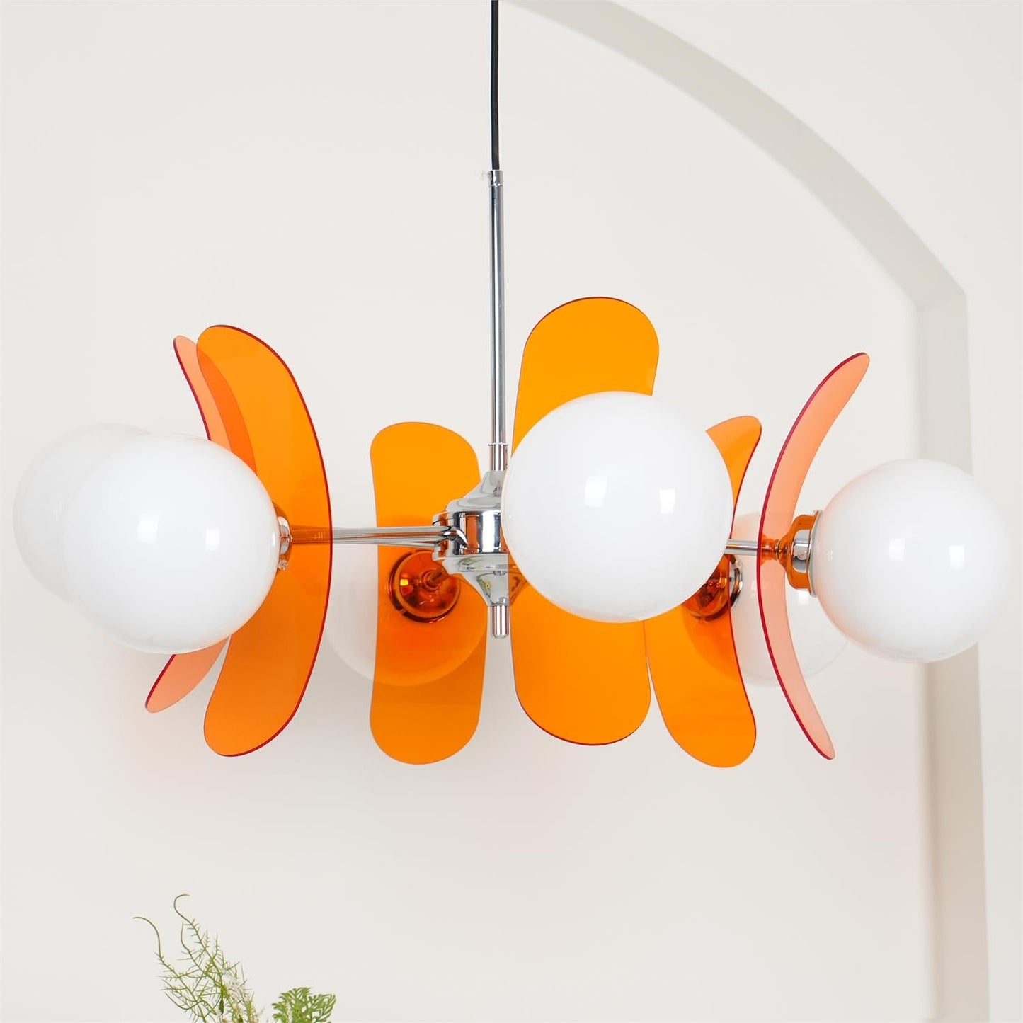 Phosphorescent Chandelier | High-Quality Iron & Glass | 3 to 8 Heads Options