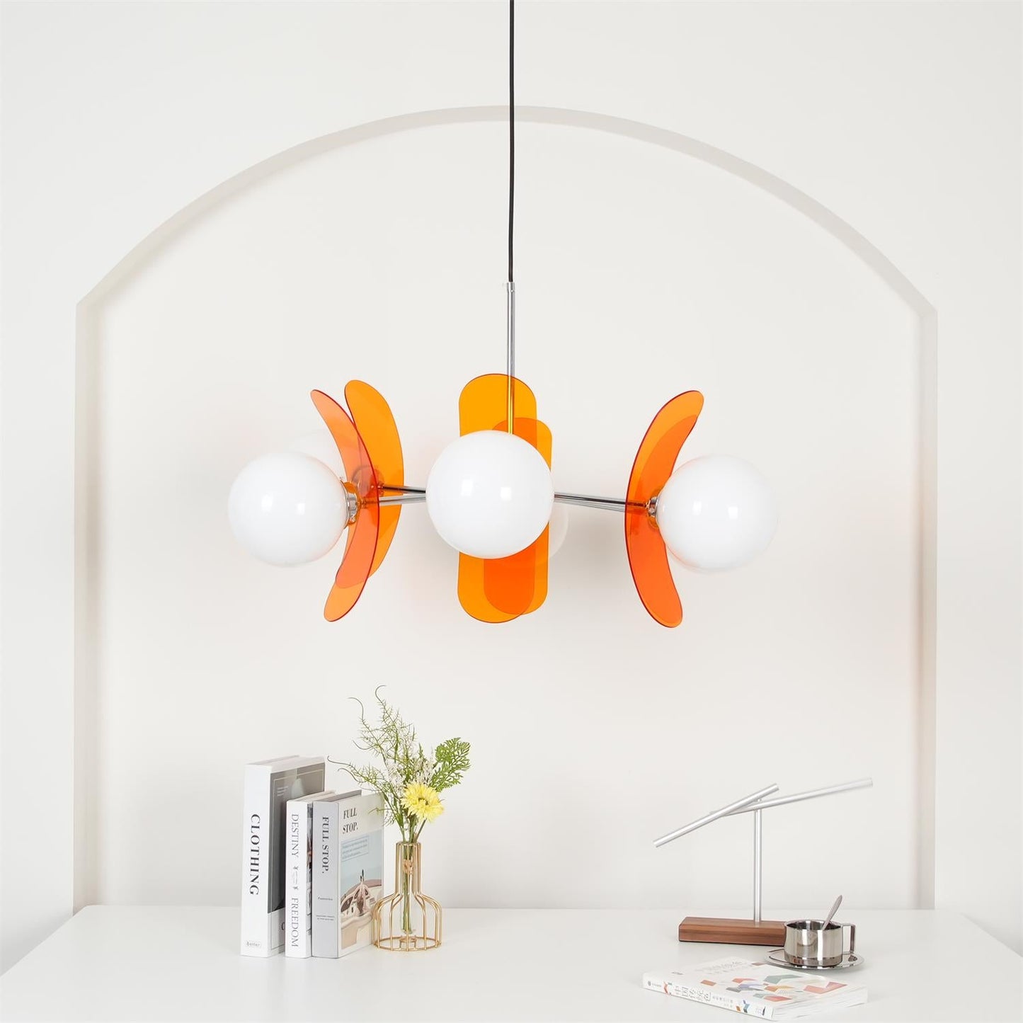 Phosphorescent Chandelier | High-Quality Iron & Glass | 3 to 8 Heads Options